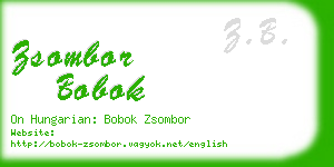 zsombor bobok business card